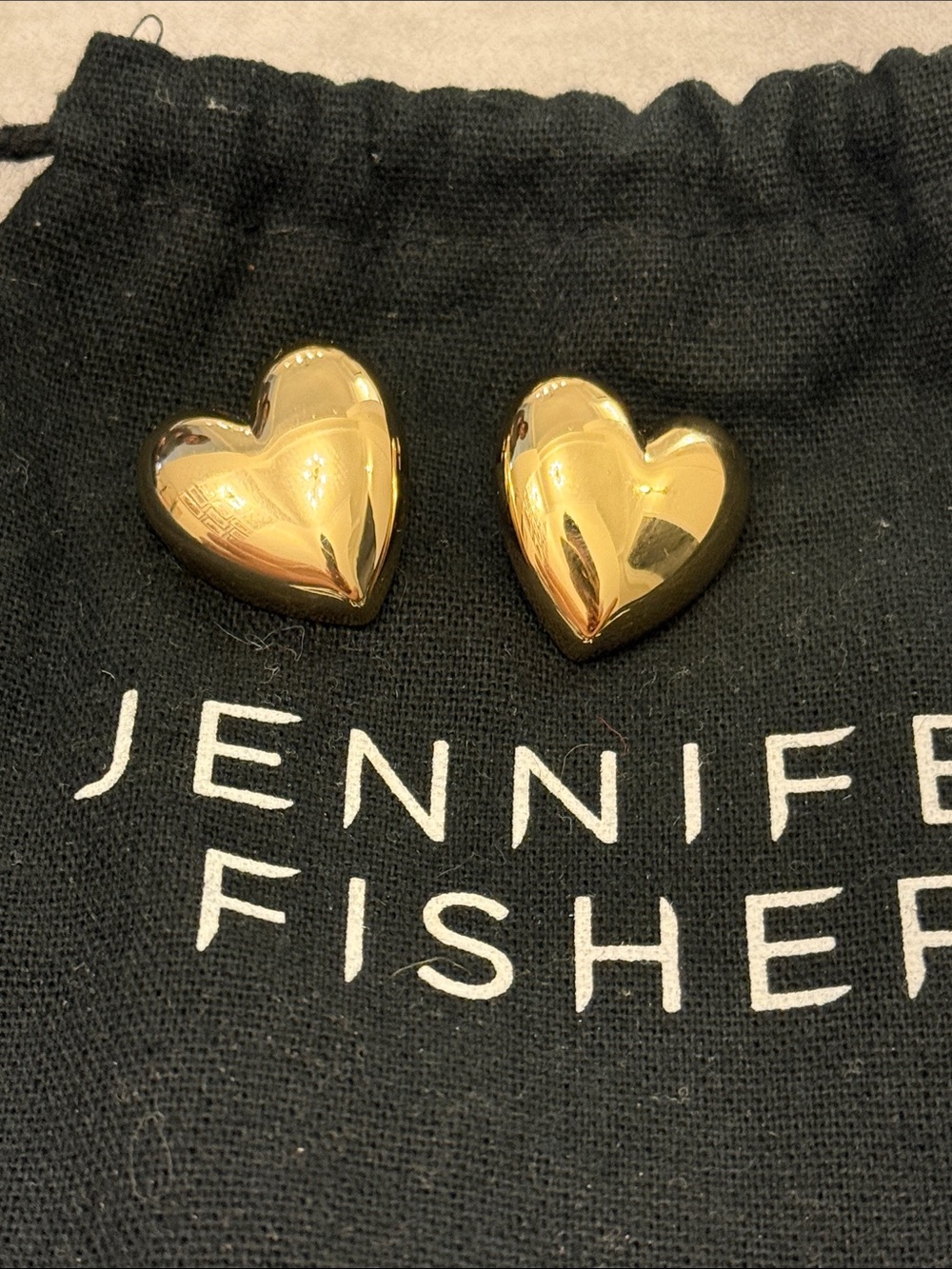 Jennifer Fisher small puffy heart earrings - Picture 2 of 6